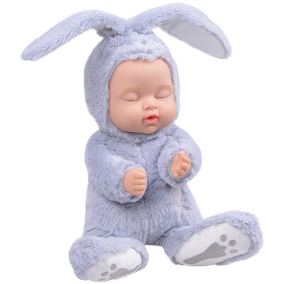 

BIEBER Sweetheart big rabbit sleeping doll comforting doll plush doll toy simulation baby comfort toys light blue