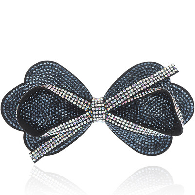 

Royal salsa (Royalsasa) head ornaments ornaments cross-clamp spring chuck hair pony clip leather imitation crystal blue