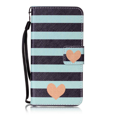 

Blue Stripes Дизайн PU кожа флип Обложка Кошелек для карты памяти чехол для Samsung Galaxy S4/I9500