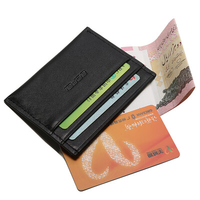 

BOPA 716-004751 Ultra-thin Card Package Full Grain Cow Leather Anti-elimination Magnetic Force Black