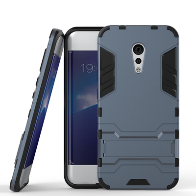 

Темно-синий Slim Robot Armor Kickstand Ударопрочный жесткий корпус из прочной резины для vivo Xplay6