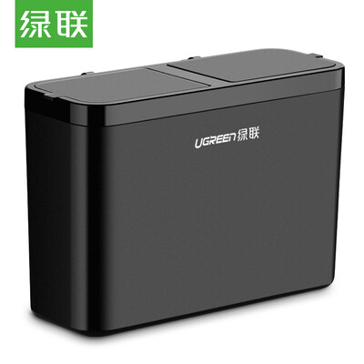 

Green Alliance (UGREEN) Mobile Phone Storage Bag Charging Po Mobile Power Charger Protective Case Bag Mobile Hard Disk U Disk Earphone Belt Flannel Bag Large 20319