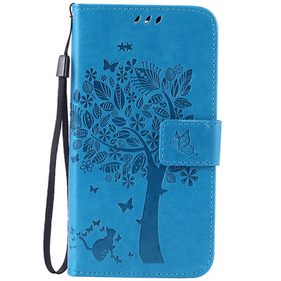 

Blue Tree Design PU кожа флип Обложка Кошелек Карты Держатель чехол для LG K7