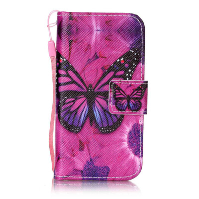 

Black Butterfly дизайн PU кожа флип крышку крышки кошелька карты чехол для Apple iPhone SE