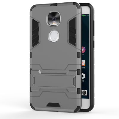 

Gray Slim Robot Armor Kickstand Shockproof Hard Rugged Rubber Back Case For LETV x720/2S Pro