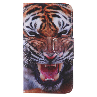 

Tiger Design PU Leather Flip Cover Wallet Card Holder Case for NOKIA 640