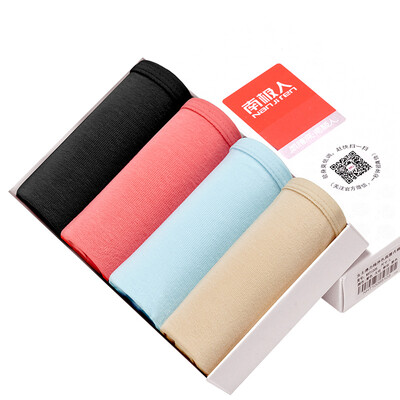 

Antarctic Nanjiren ladies underwear triangular sexy low waist breathable comfortable printing candy color women&39s large size underwear 4 dark gift box installed XXL code