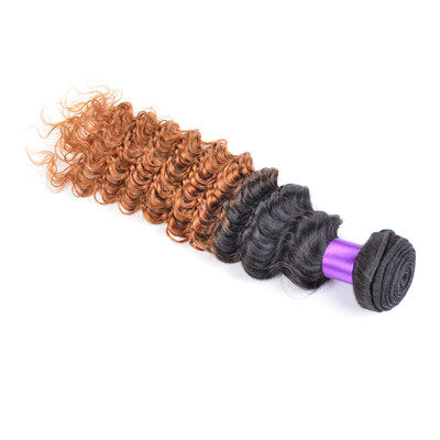 

7A Deep Peruvian Curly Virgin Hair Weave Peruvian Deep Wave Virgin Human Hair Bundles 1 Pcs Lot Peruvian Ombre vrigin hair
