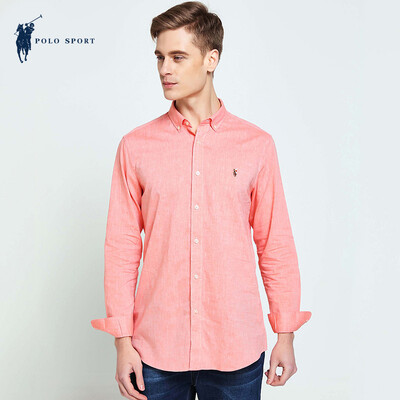 

Футболка POLO SPORT с длинным рукавом с длинным рукавом Fashion Slim Male 71LF15488 Pink L