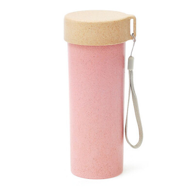 

Bancheon Wheat Straw Wash Water Cup Посуда серии Пшеница Портативная ручная дрель Кубок для воды с занавеской для детей Кубок для детей 480 мл Северный порошок