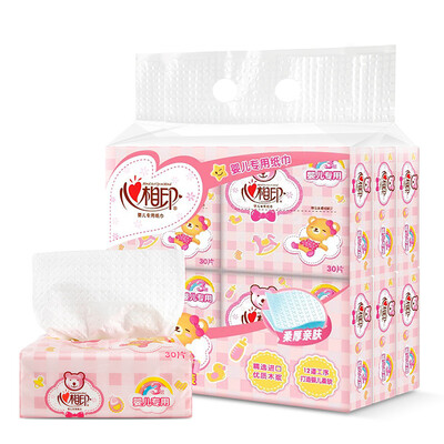 

Heart of the napkin baby series pumping paper 3 layer 30 pumping 12 packets