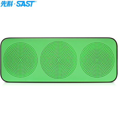 

SAST T3 40 audio card phone computer mini stereo audio subwoofer AUX audio green