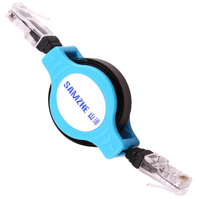 

Shanze SAMZHE SM-SS01 RJ45 ultra-five telescopic cable 15 meters blue