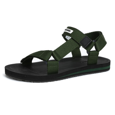 

Camel (CAMEL) outside the beach shoes men and women summer non-slip breathable sports leisure ribbon sandals male A722300027 green 39