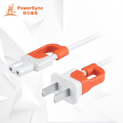 

PowerSync MPCBSW9010 anti-swing eight-character power cord for notebook cable audio charging line digital appliances 1 meter