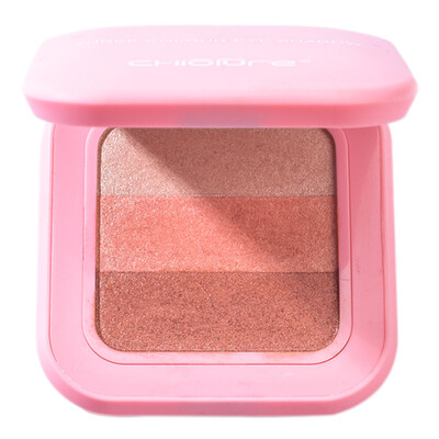 

Juvenile spring CHIOTURE Colorful charm three-color eye shadow 3g 02 warm orange brown make-up easy to color anti-blooming eye shadow