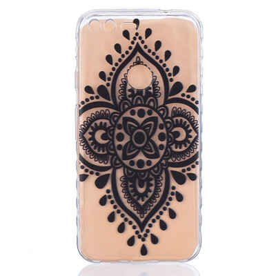 

Black Chinese knot Pattern Soft Thin TPU Rubber Silicone Gel Case Cover for Google Pixel