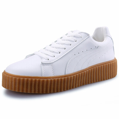 

Yidi (YIDI) women's shoes fashion Korean version of the small white shoes shoes wild thick sandals breathable casual shoes SH-678 white beef tendon 36