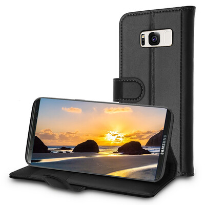 

KOOLIFE Samsung S8 (SM-G9500 / G9508) телефон оболочки кожи защитный чехол / флип кожа / кожа популярные бренды карты / мягкая оболочка для Samsung Galaxy s8 черный