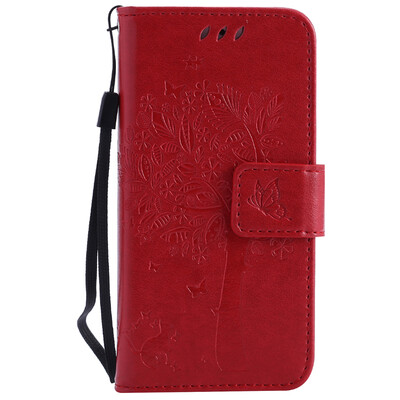 

Red Tree Design PU Leather Flip Cover Wallet Card Holder Case for IPHONE 5