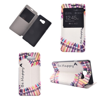 

Colorful Crayon Design PU Leather Flip Cover Wallet Card Holder Case for Samsung Galaxy A32016A3100