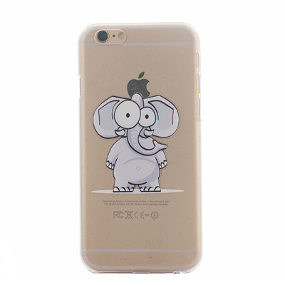 

Elephant Pattern Soft Thin TPU Rubber Silicone Gel Case Cover for IPHONE 6/6S