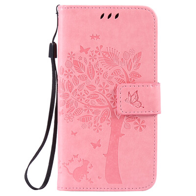 

Pink Tree Design PU кожа флип крышку кошелек карты держатель чехол для SAMSUNG A510 A52016
