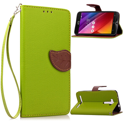 

Green Design PU Leather Flip Cover Wallet Card Holder Case for ASUS ZenFone 2 Laser (ZE500KL