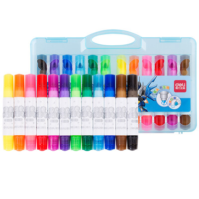 

Deli 70650 thick pen with large capacity with a seal watercolor pen 12 color