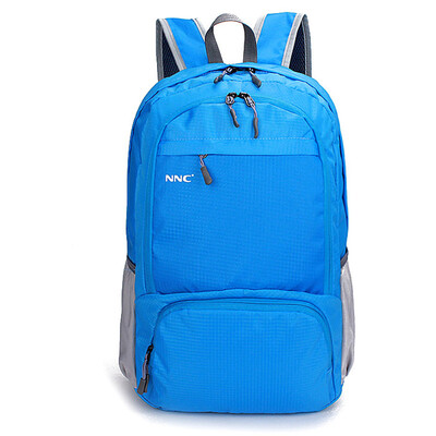 

NNC 070315 men&women common daily shoulder bag light travel backpack skin folding bag compression portable bag blue