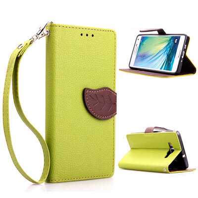 

Green Design PU Leather Flip Cover Wallet Card Holder Case for Samsung Galaxy A5/A5000