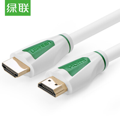 

Green UGREEN HDMI cable 2K 4K digital high-definition line version 20 3D video cable notebook TV projector projector cable 3 meters green&white 10457