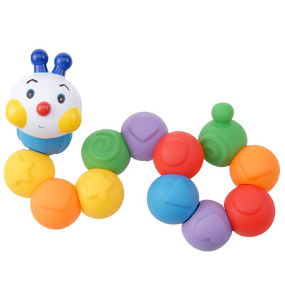

K&39s Kids Kids Kids Kids Baby Toys 0-1 Year-old Children Puzzle Early Education Teaching Papaya Blocks - Variety Combination Caterpillar KDSCKA10610