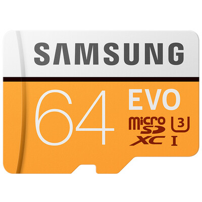 

Карта памяти Samsung EVO Улучшенная версия, 64 Гб