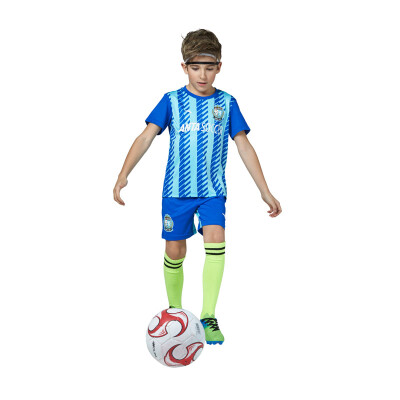 

Anta (ANTA) children's clothing boys soccer set children's sportswear two-piece suit 35722203 exotic blue / knight blue 170