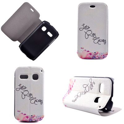 

Let's Run Design PU Leather Flip Cover Wallet Card Holder Case for Alcatel One Touch Pop C3