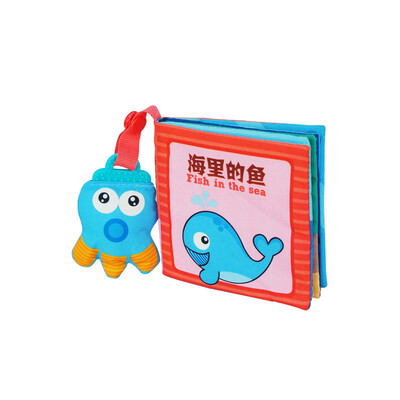 

LALABABY / La Labu книги ткань книги 0-3 лет маленький ребенок слеза не плохо раннего детства образовательные ткань книги ладонь книги Дети рыбы в море