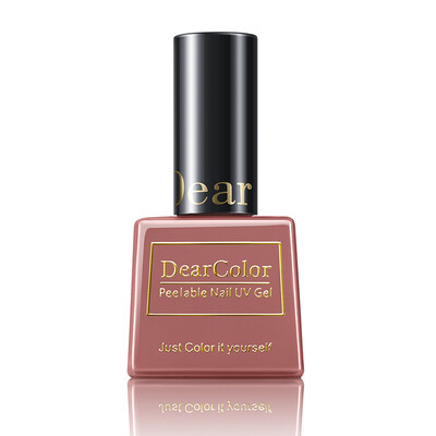 

DearColor black gold and gold oil clay clay red brown DC025 (health and environmental protection can be peelable tear light treatment of light on the nail polish