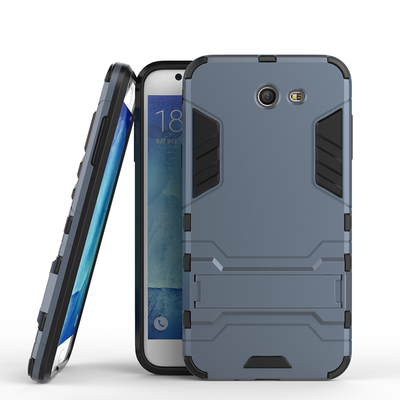 

Dark blue Slim Robot Armor Kickstand Shockproof Hard Rugged Rubber Back Case For SAMSUNG Galaxy J7 2017J727P