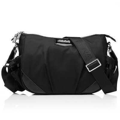 

Nabe, such as cool NB Korean version of the female bag Messenger bag shoulder bag canvas bag dumplings package nylon lady bag nb506 black