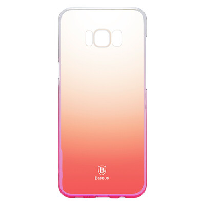 

Times the Baseus phone case protective cover gradient anti-fall all-inclusive hard shell for Samsung S8 plus bright color change - through powder