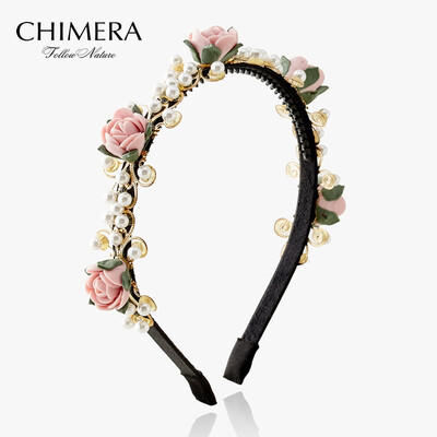 

Chimera (CHIMERA) hair ornaments headdress happy taste hair hoop head hoop hair card retro gold