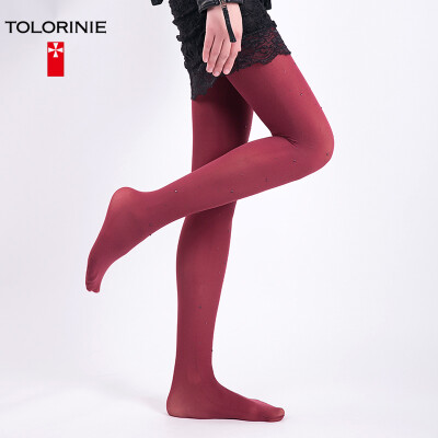 

【Jingdong Supermarket】 TOLORINIE stockings fashion hot drilling jacquard crotch pantyhose spring and summer rendering sexy pantyhose 【1 group】 K111361099