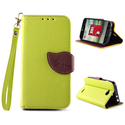 

Green Design PU Leather Flip Cover Wallet Card Holder Case for LG L90