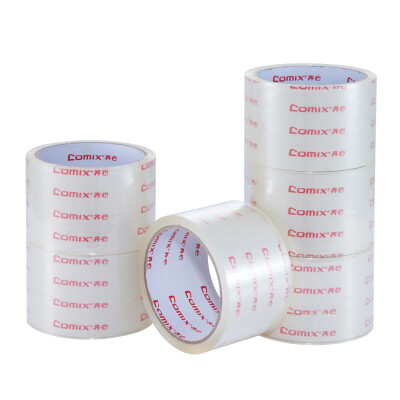 

(COMIX) JT6004-6 transparent sealing wide tape 60mm * 40y (36.6 meters) 6 rolls / tube