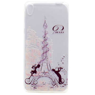 

Music tower Pattern Soft Thin TPU Rubber Silicone Gel Case Cover for Sony Xperia E5