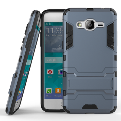 

Dark blue Slim Robot Armor Kickstand Shockproof Hard Rugged Rubber Back Case For SAMUNG Galaxy Grand Prime PlusJ2 Prime