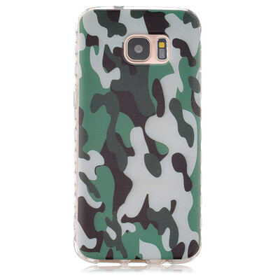 

Camouflage Pattern Soft Thin TPU Rubber Silicone Gel Case Cover for SAMSUNG GALAXY S7 Edge