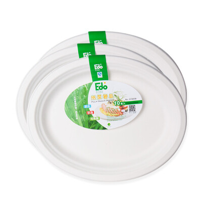 

EDO disposable tray oval diameter 31.5cm field barbecue plate fish dish can be degraded 30 loaded ST0008