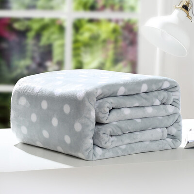 

Yudang Tong Blanket Thicker Flannel Коралловое бархатное зимнее одеяло Одиночное двойное покрытие для салфеток Одеяло Серый Dot 150 * 200 см